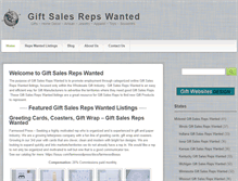 Tablet Screenshot of giftsalesrepswanted.com